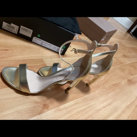NICHOLAS KIRKWOOD Metallic Nappa 90mm Mira Pearl Sandals - Picture 4 of 12
